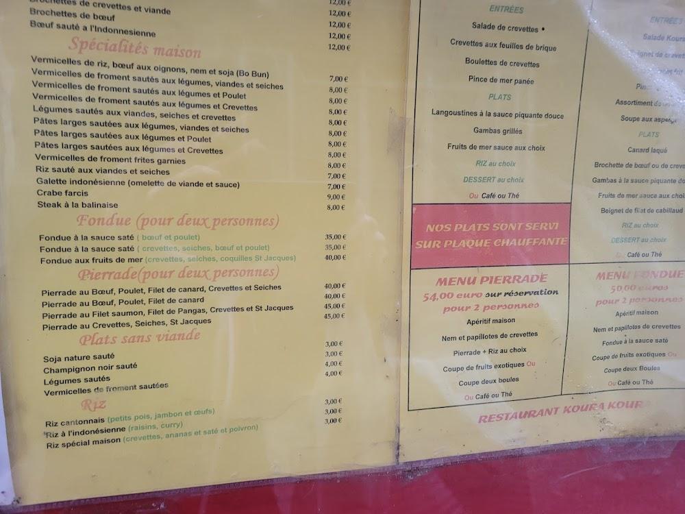Au Koura-Koura - Menu Image 3